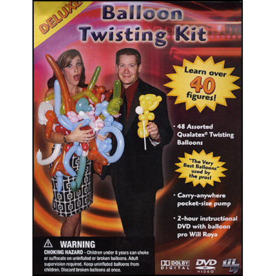 Deluxe Balloon Twisting Kit (w/DVD) by Will Roya - DVD