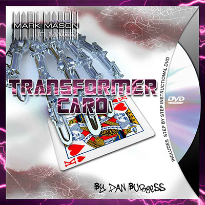 Transformer Card (Blue Card and DVD) by Mark Mason and JB Magic