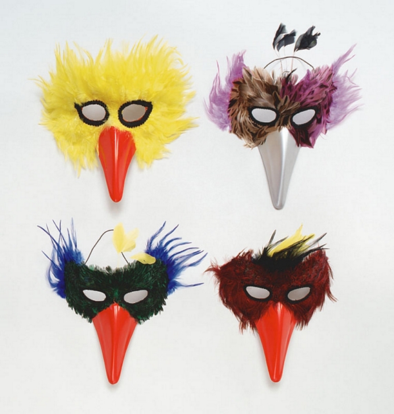 Bird Feather/Plastic Beak x 3 styles ?