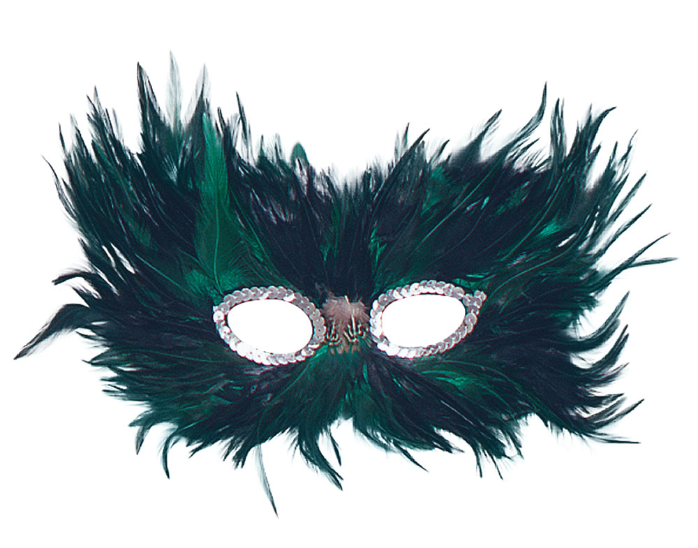 Green/Black Feather