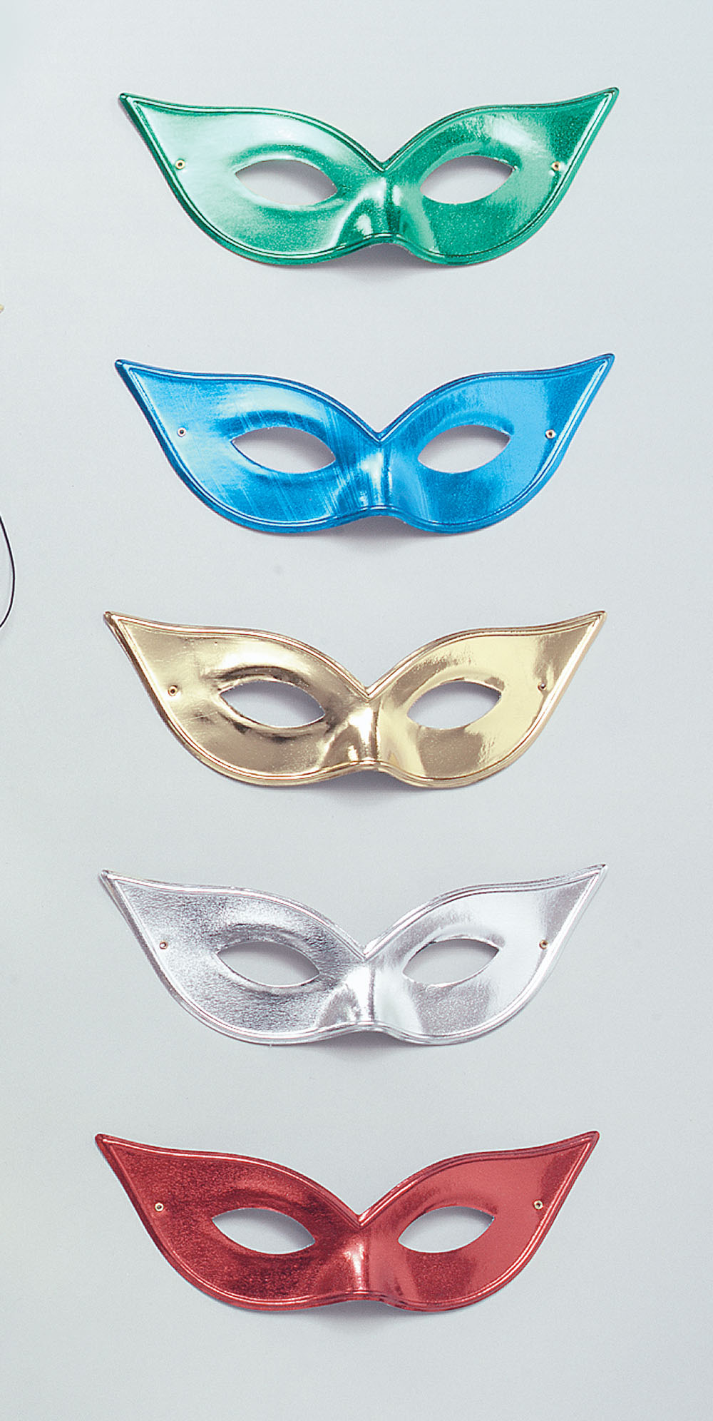 Flyaway Mask Asstd Metallic