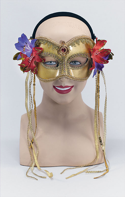 Gold Mask /Flower On Side