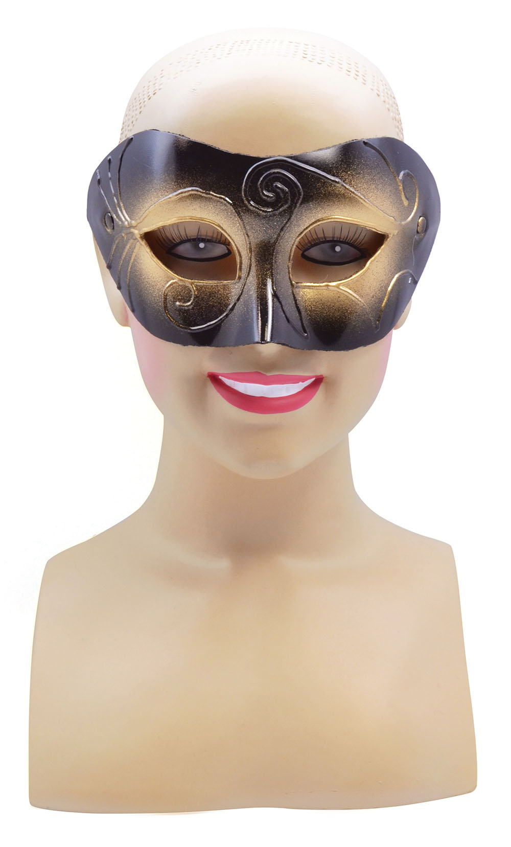Gold/Black Half Mask Male (GF)