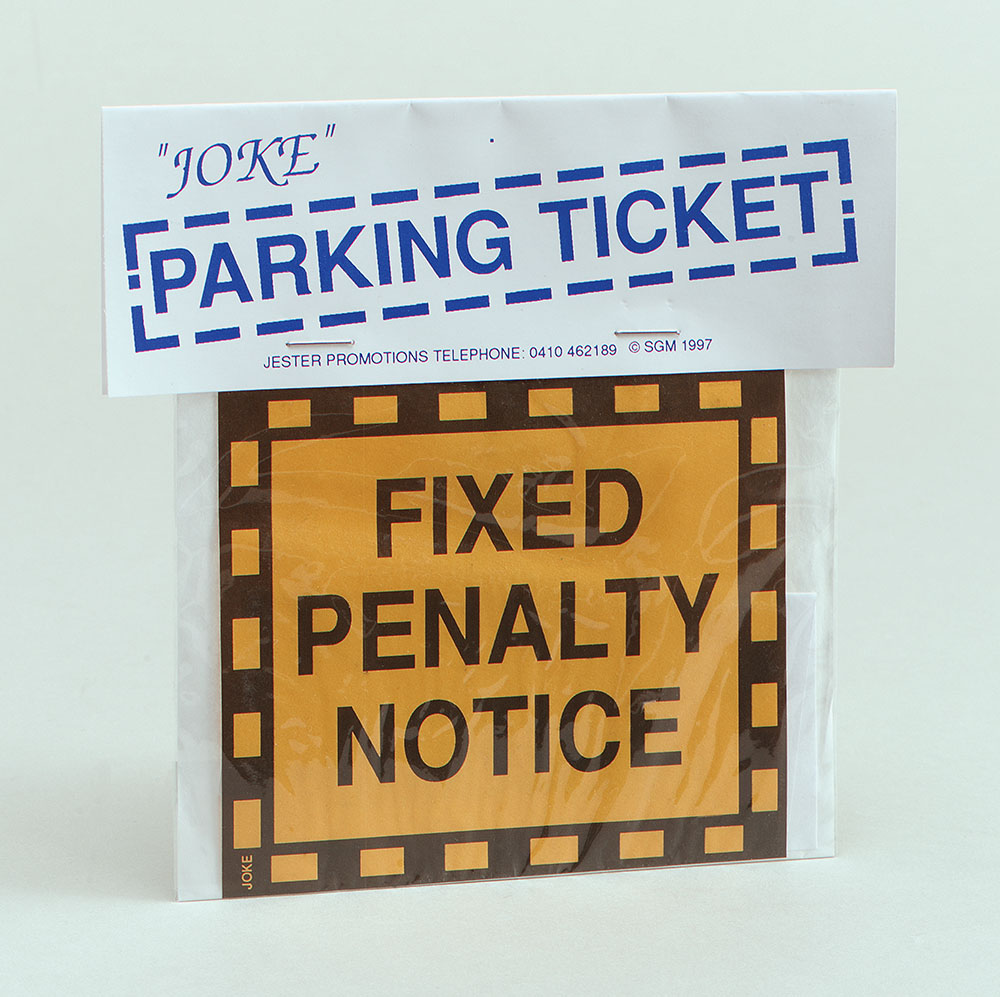 Joke Parking Ticket - Click Image to Close