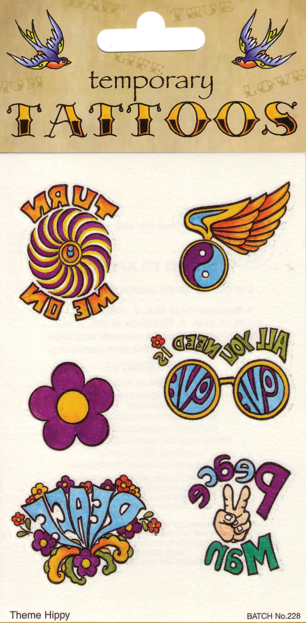 Tattoos Theme 70's (6/card)