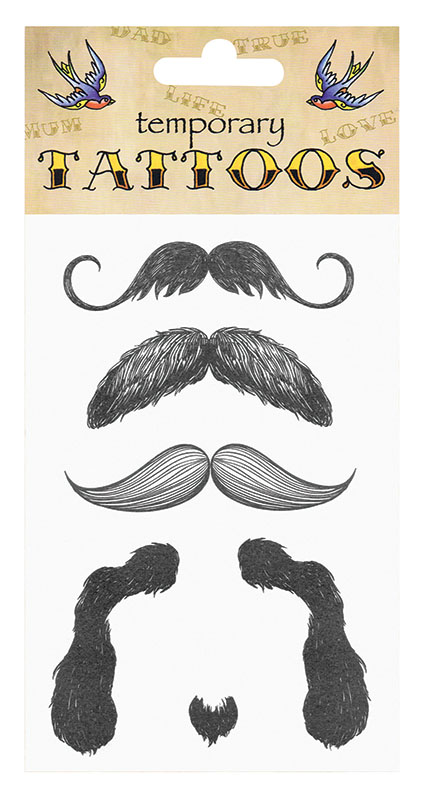 Tattoos. Moustache Theme