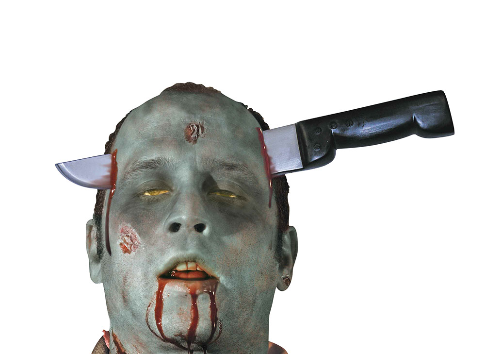 Zombie Knife Thro Head