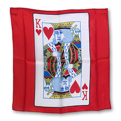 18" King of Hearts Card Silk by Magic by Gosh - Trick