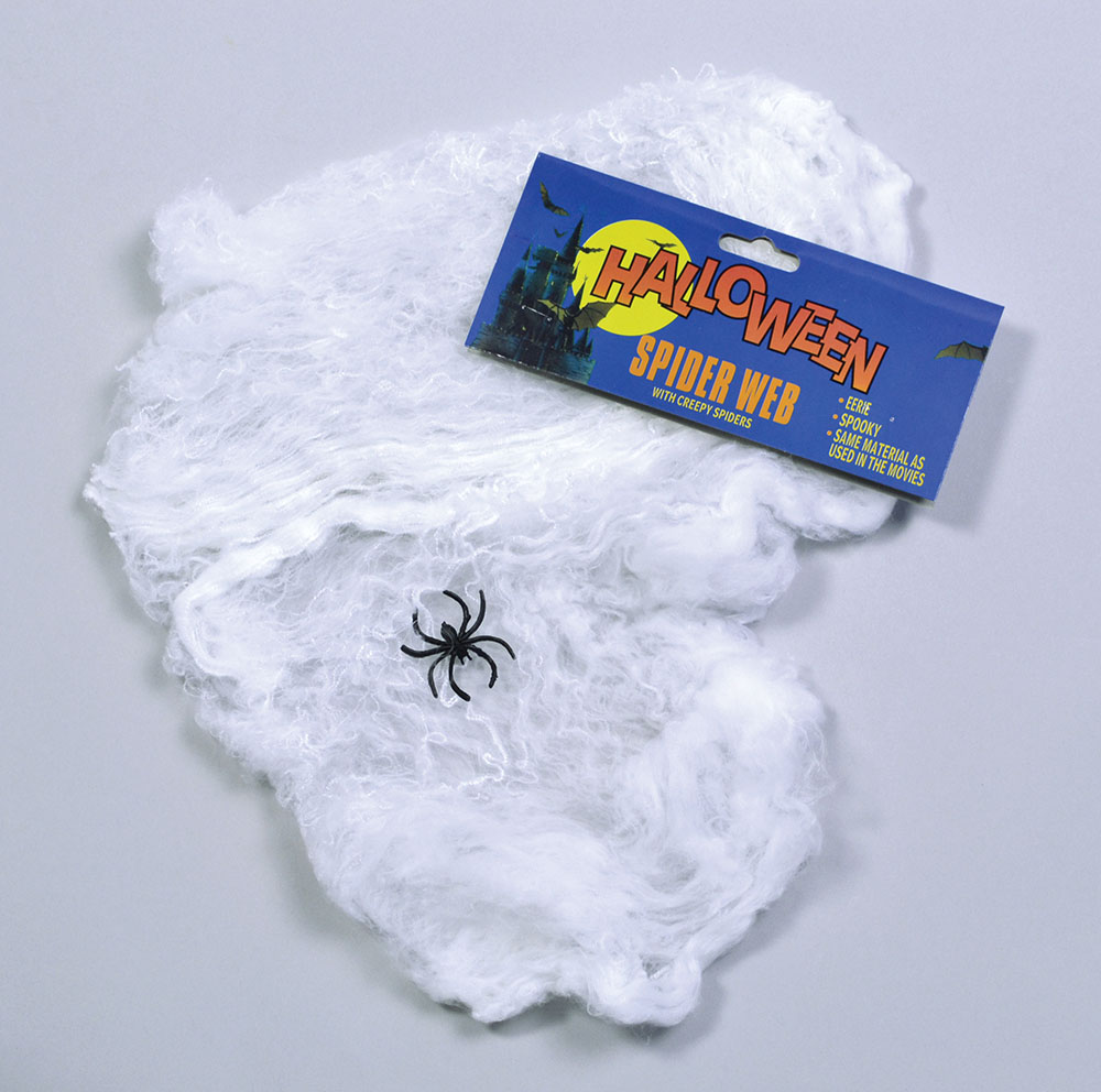 Spider Web Wool/Plastic Spider - Click Image to Close