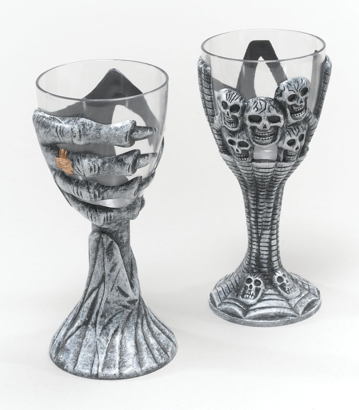 Goblets. Skull or Hand - Click Image to Close