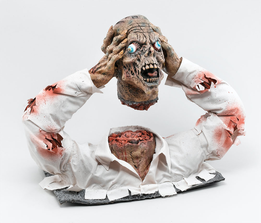 Cut Off Zombie Head Display
