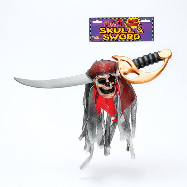 Pirate Head+Sword Hanging Decoration