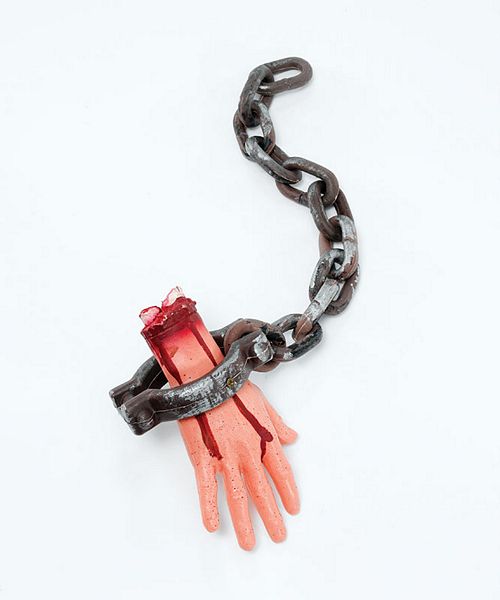 Bleeding Hand With Chain - Click Image to Close
