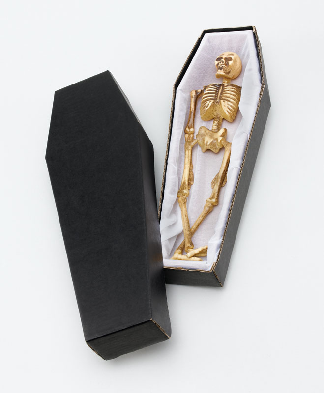 Skeleton In Coffin