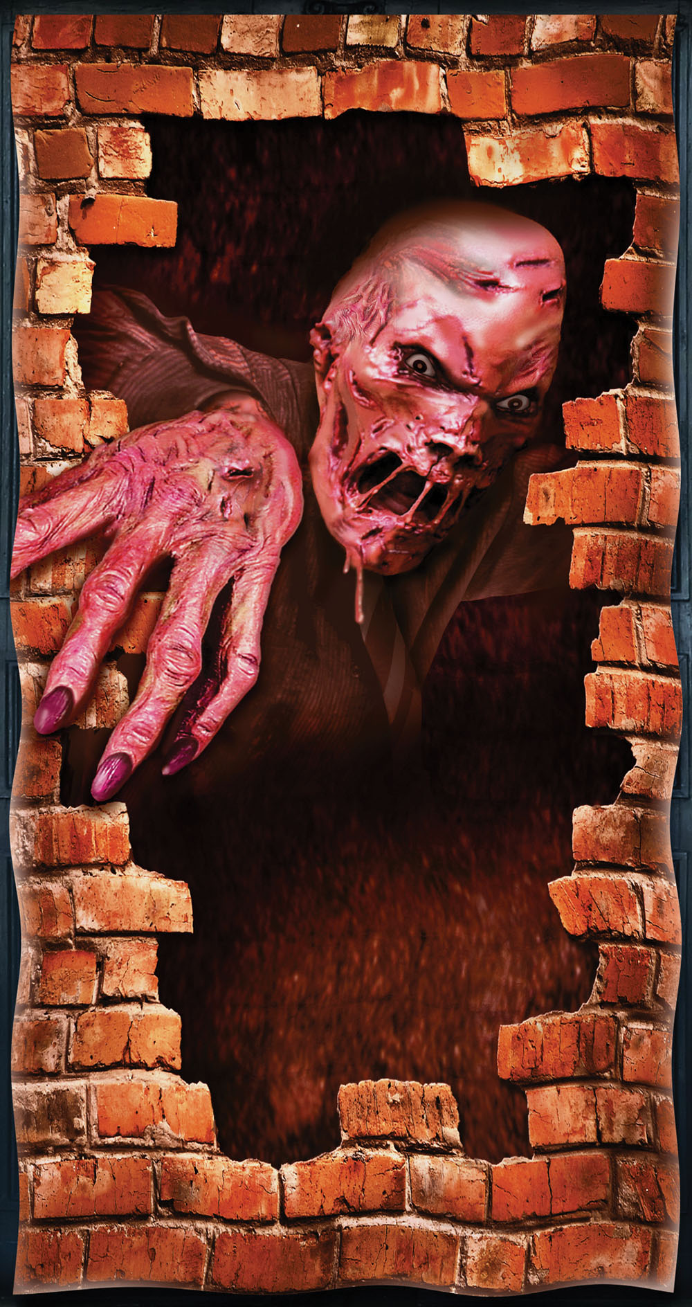 Halloween Door Cover. Melting Zombie