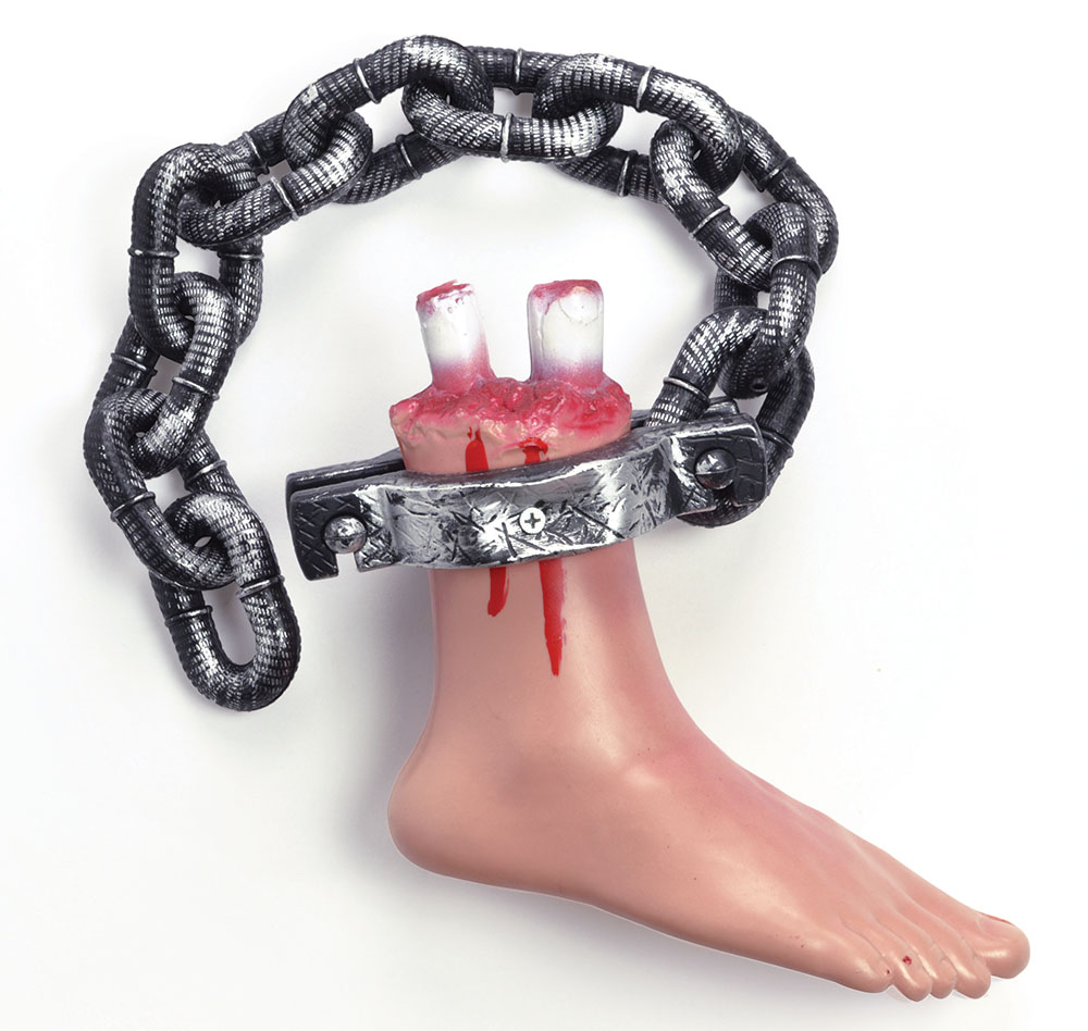 Bloody Foot On Chain
