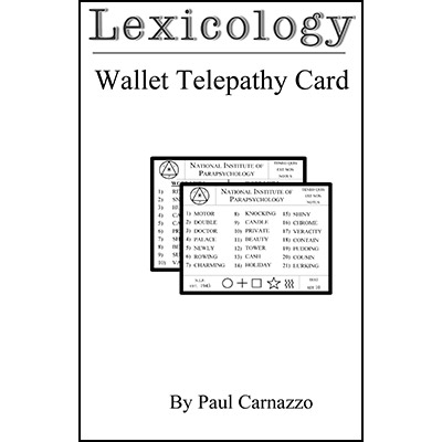 Lexicology by Paul Carnazzo - Trick