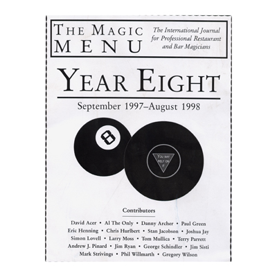 Year 8 : The Magic Menu - Book