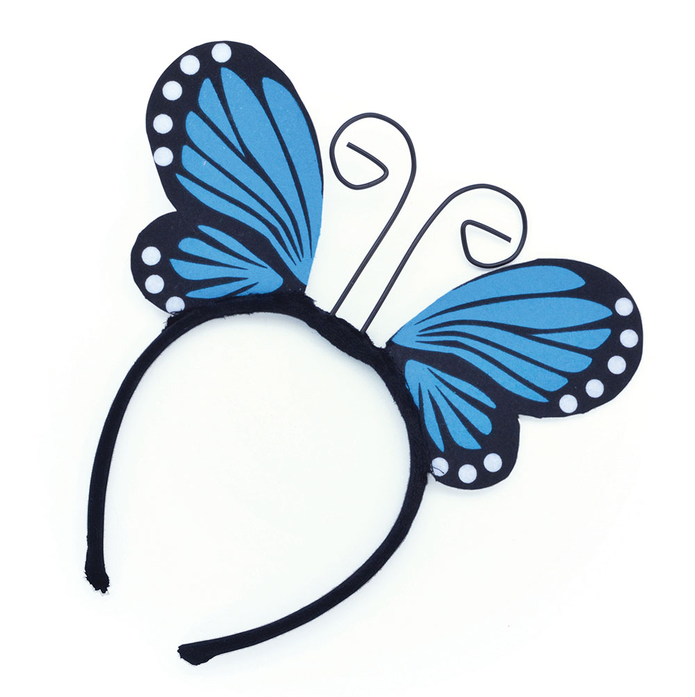 Butterfly Headband. Blue