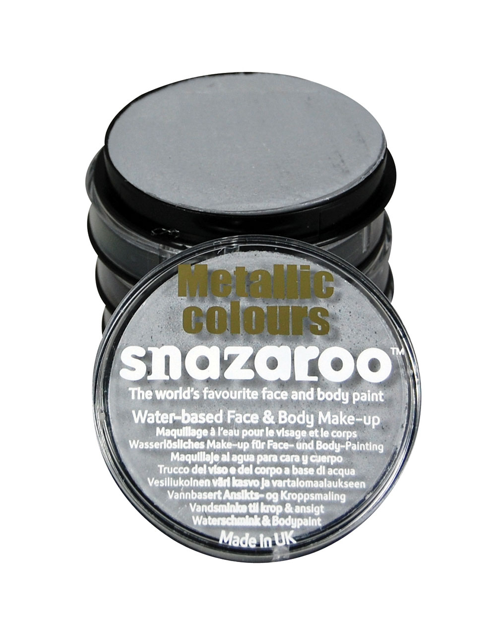 Snazaroo Silver 18ml Tubs