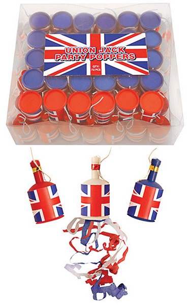 Union Jack Party Poppers