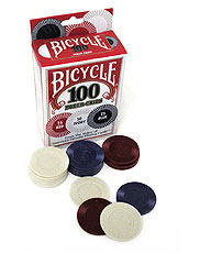 Poker Chip - regular Bicycle 100 - Click Image to Close