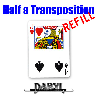 REFILL Half A Transposition (RED Back - 4S/JH) by Daryl - Trick