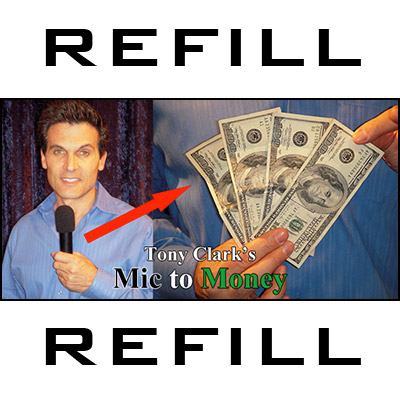 REFILL Mic to Money Miracle (Black Body, 20 refills) by Tony Cla