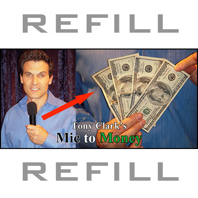 REFILL Mic to Money Miracle (Silver Body, 20 refills) by Tony Cl
