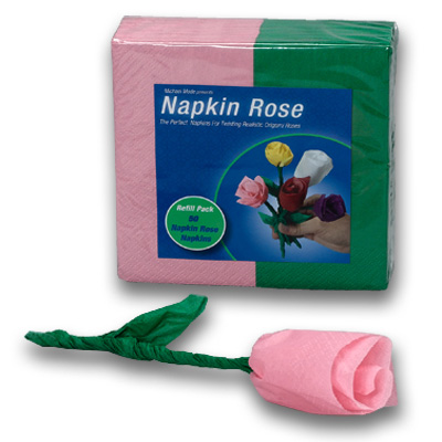 Napkin Rose - Refill (PINK) by Michael Mode - Trick