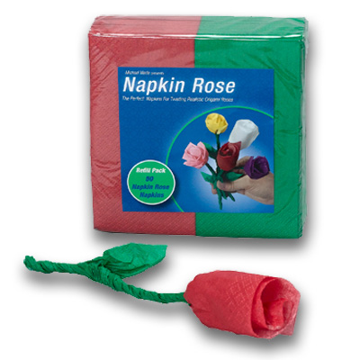Napkin Rose - Refill (Red) by Michael Mode - Trick