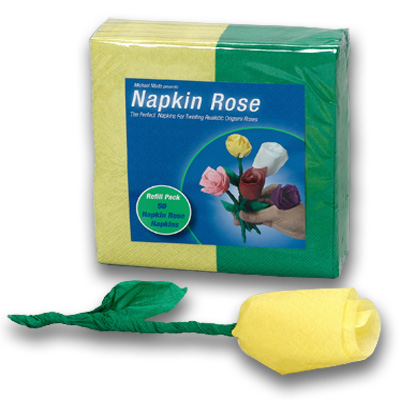 Napkin Rose - Refill (Yellow) by Michael Mode - Trick