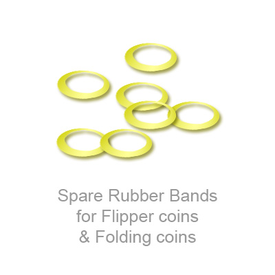 Spare Rubber Bands for Flipper coins & Folding coins - (25 per p