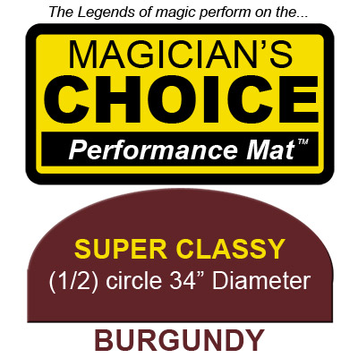 Super Classy Close-Up Mat (BURGUNDY - 34 inch) by Ronjo - Trick
