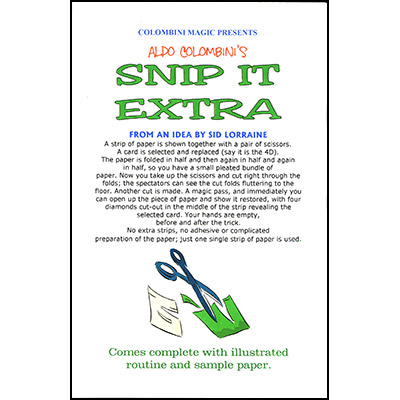 Snip It Extra by Aldo Colombini - Trick