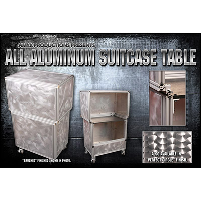 All Aluminum Suit Case Table (BRUSHED Finish) by Andy Amyx - Tri
