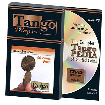 Balancing Coin (50 cents Euro w/DVD) by Tango - Trick(E0048)