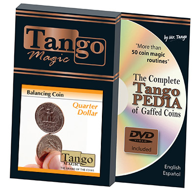 Balancing Coin (Quarter Dollar w/DVD)(D0066) by Tango Magic - Tr