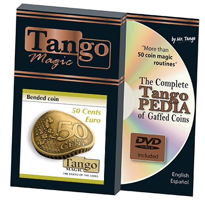Bended Coin (50 cents Euro w/DVD)(E0075) by Tango - Trick (E0075