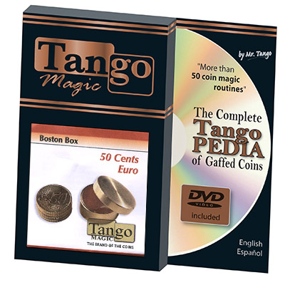 Boston Coin Box Brass (50 cents Euro w/DVD) by Tango - Trick (B0