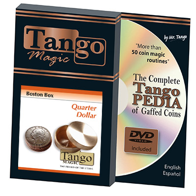 Boston Box (Brass US Quarter w/DVD) by Tango Magic - Trick (B001