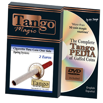Cigarette Through (2 Euros, One Sided w/DVD)E0012 by Tango - Tri