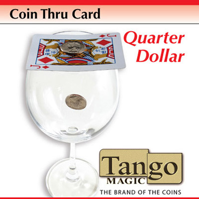 Coin Thru Card (Quarter Dollar w/DVD) (D0017) Tango