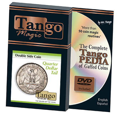Double Side Quarter (Tails w/DVD)(D0036) by Tango Magic - Trick