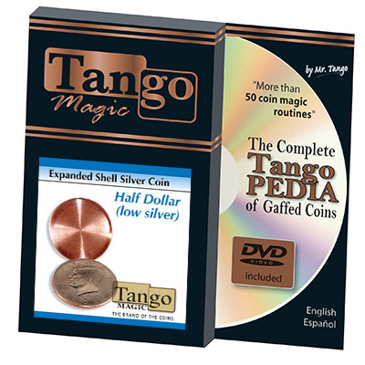 Expanded Shell Silver Half Dollar (w/DVD) (D0003) by Tango - Tri
