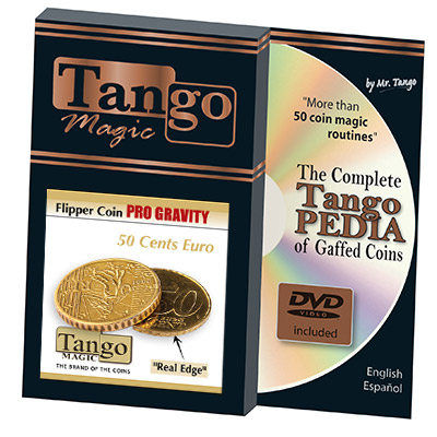 Flipper Coin Pro Gravity 50 cent Euro by (w/DVD)(E0076) Tango -T
