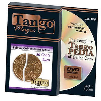 Folding 50 Cent Euro (w/DVD) (E0037) by Tango - Trick