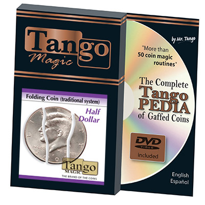 Folding Coin Half Dollar (w/DVD) (D0020) by Tango Magic - Trick