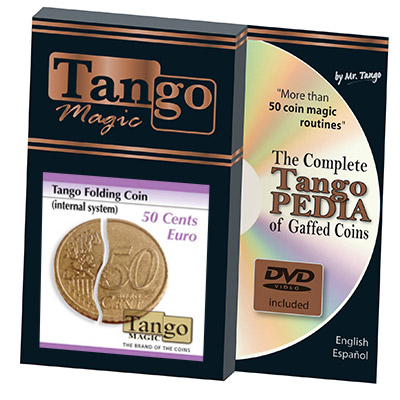 Folding Coin (E0038) (50 Cent Euro, Internal System w/DVD) by Ta
