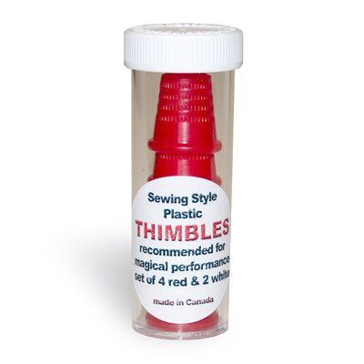 Thimble Set (4 Red and 2 White) - Trick